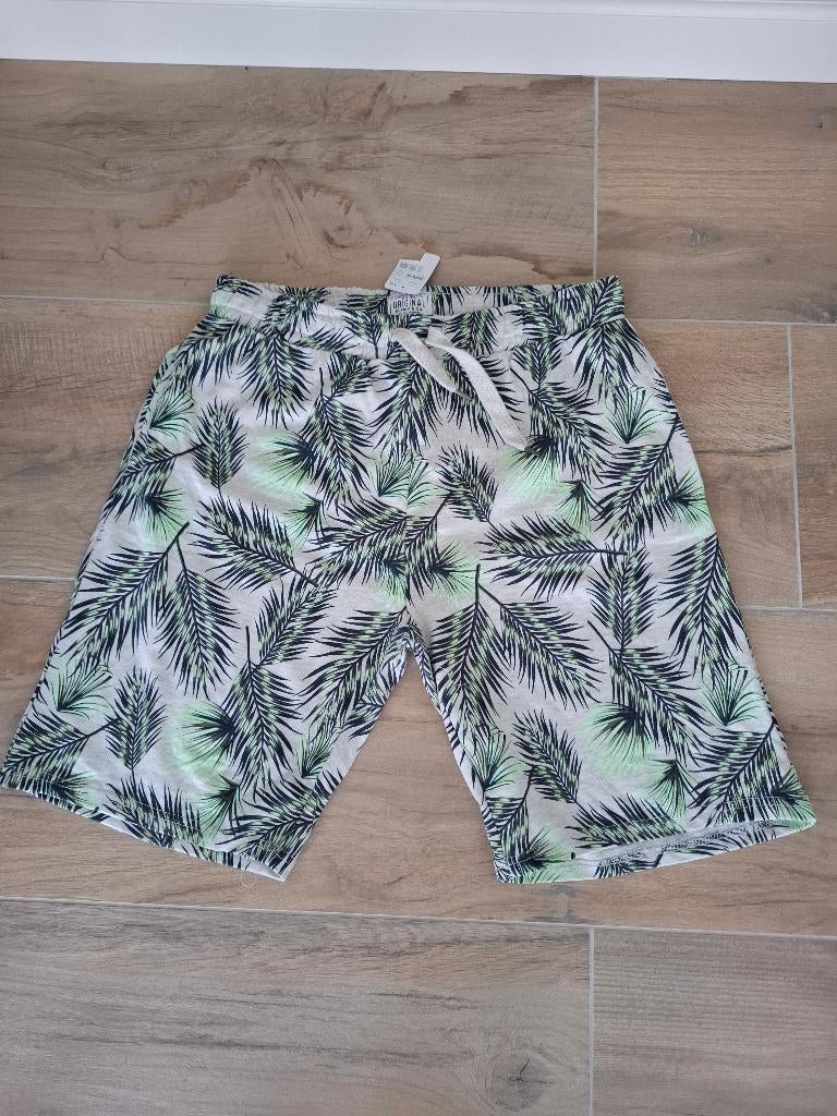 Zeeman korte broek / sweatshort palmprint XXL – nieuw, Ophalen of Verzenden, Nieuw, Overige maten, Zeeman