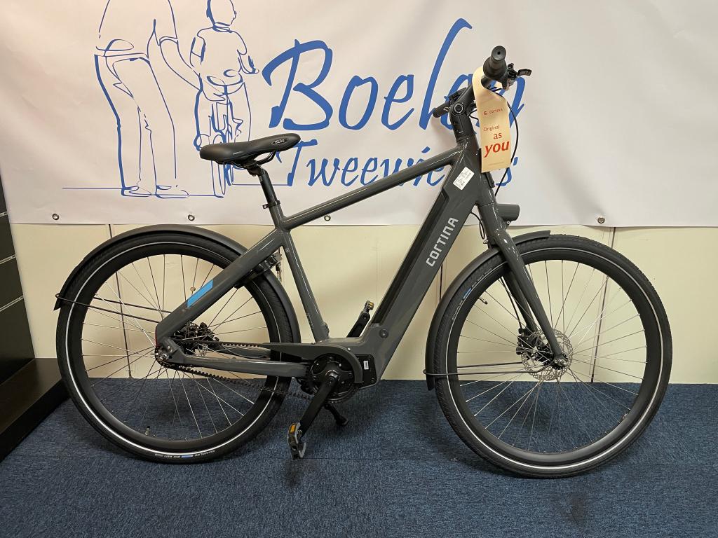 Cortina E-Blau 28/53cm Elektrische Herenfiets DEMO fiets, Ravensburgstraat 8, Versnellingen, Zo goed als nieuw, Cortina Fietsen