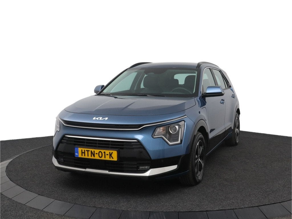 Kia Niro 1.6 GDi PHEV DynamicLine - Navigatie - Cruise Contr, Auto's, Kia, Gebruikt, Met garantie (alle), Blauw, Leder en Stof