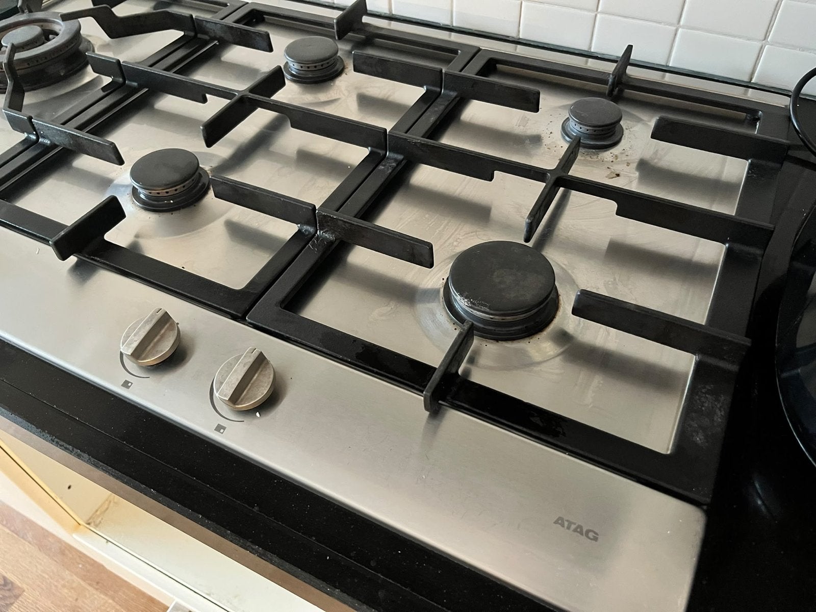 ATAG Inbouw Gasfornuis met 5 Kookzones, Ophalen, Gebruikt, Gas, Vrijstaand