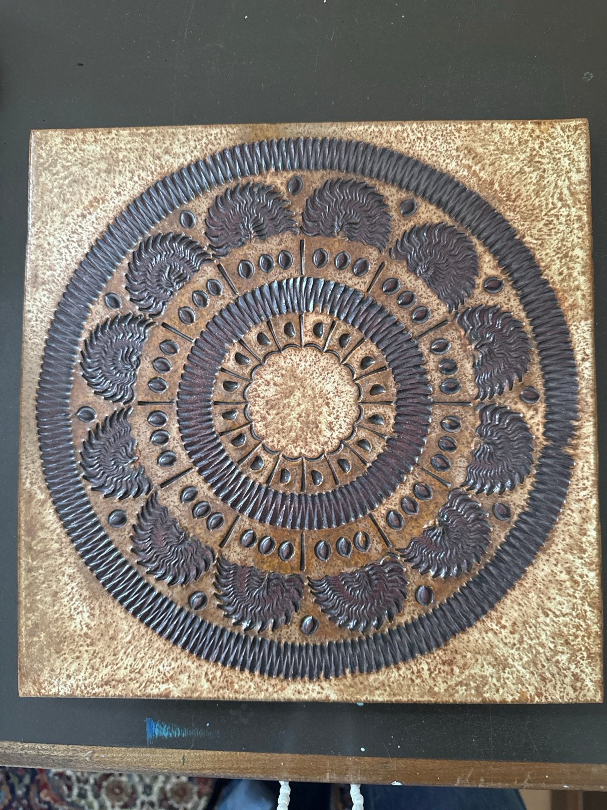 Vintage Annawerk Wandplaquette - West-Duitsland Keramiek, Antiek en Kunst, Ophalen of Verzenden