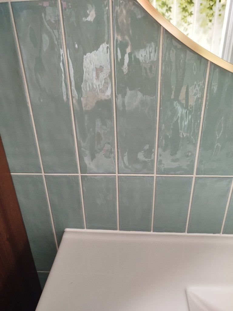 0.7 m2 7.5x30 cm wandtegels van Equipe - cottage jade groen, Ophalen, Nieuw, Overige typen