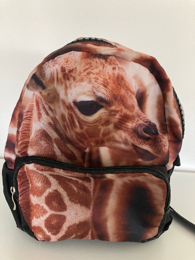 Leuke kinderrugzak met giraf print - A. Bags, Overige merken, Gebruikt, Minder dan 30 cm, Ophalen of Verzenden