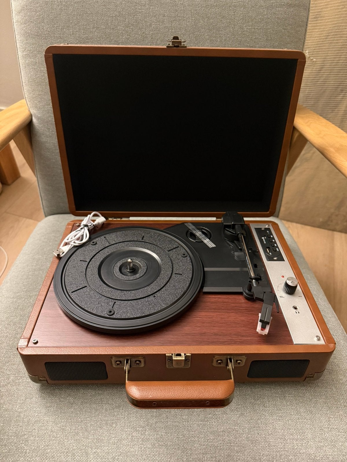 Vinyl Record Player, Audio, Tv en Foto, Platenspelers, Ophalen, Zo goed als nieuw, Overige merken