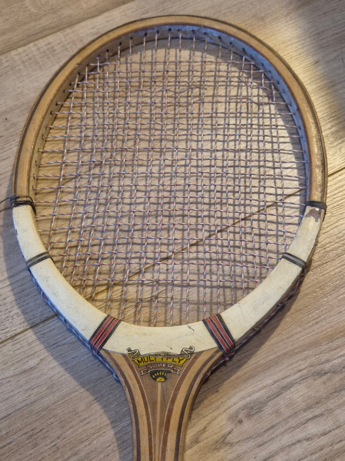 Vintage houten tennisracket, Overige merken, Gebruikt, Ophalen of Verzenden, Racket