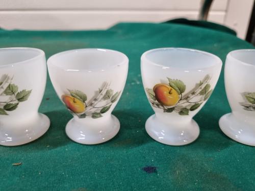 eierdoppen arcoroc appel vijf stuks, Antiek en Kunst, Antiek | Servies los, Ophalen of Verzenden