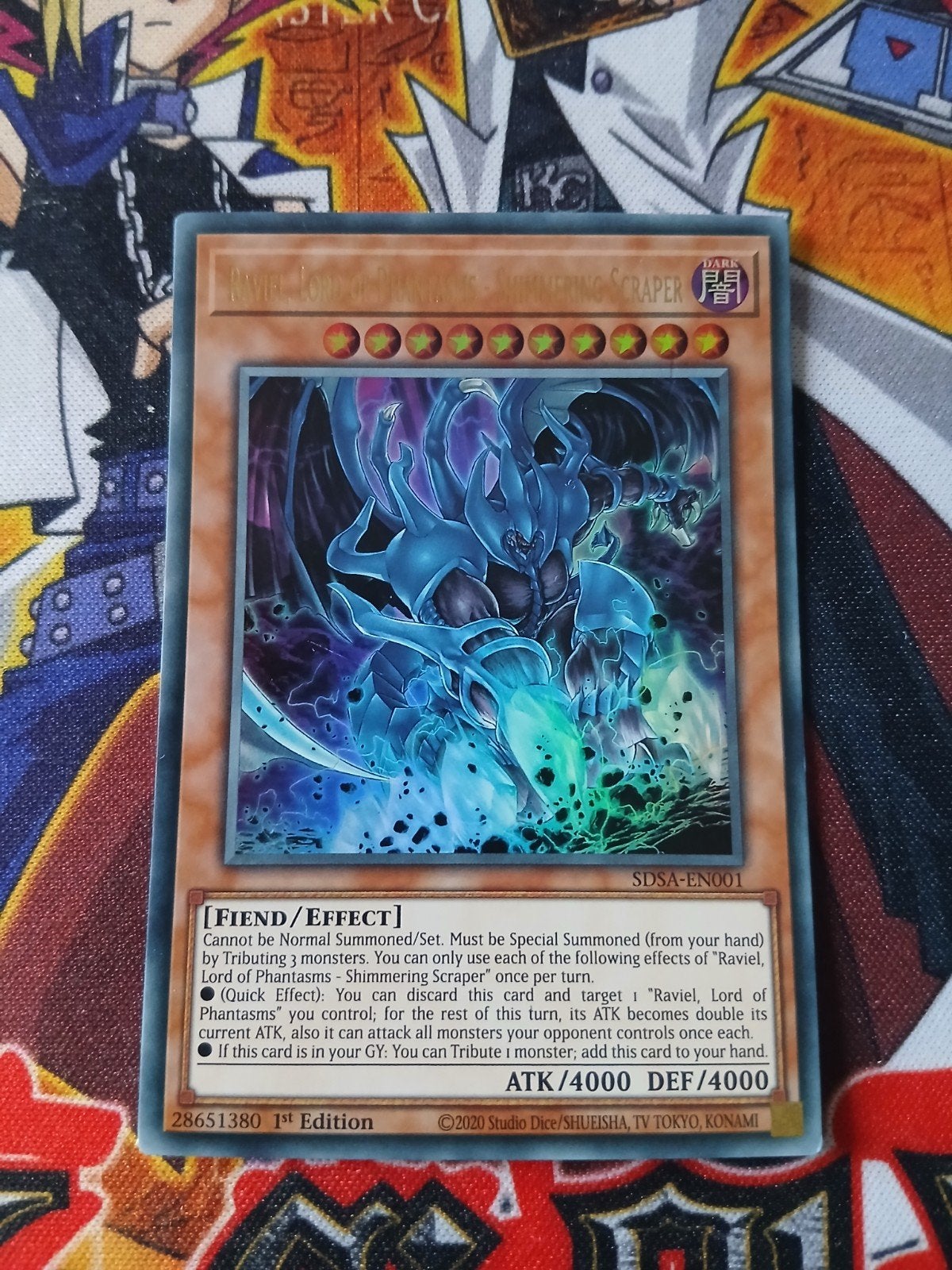 Raviel, Lord of Phantasms - Shimmering Scraper - Ultra Rare, Ophalen of Verzenden, Zo goed als nieuw, Foil