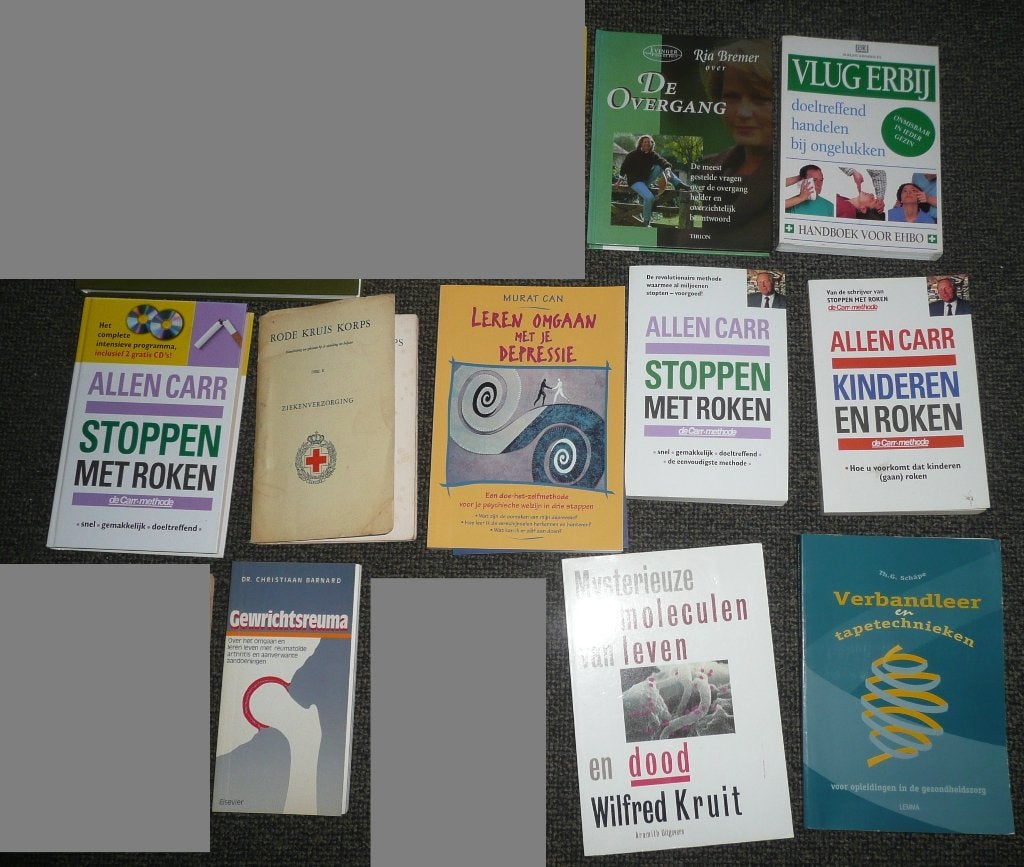 21 boeken over gezondheid medisch eerste hulp., Ophalen of Verzenden, Alpha, Zo goed als nieuw