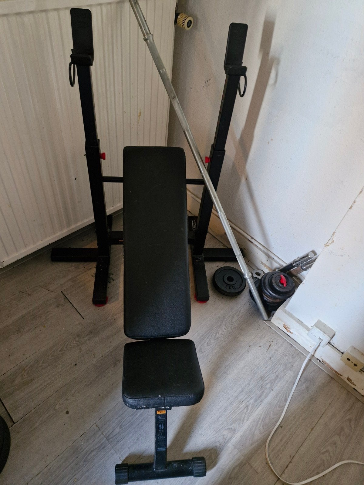 Fitness /Halterbank, Sport en Fitness, Ophalen of Verzenden, Zo goed als nieuw, Fitnessbank
