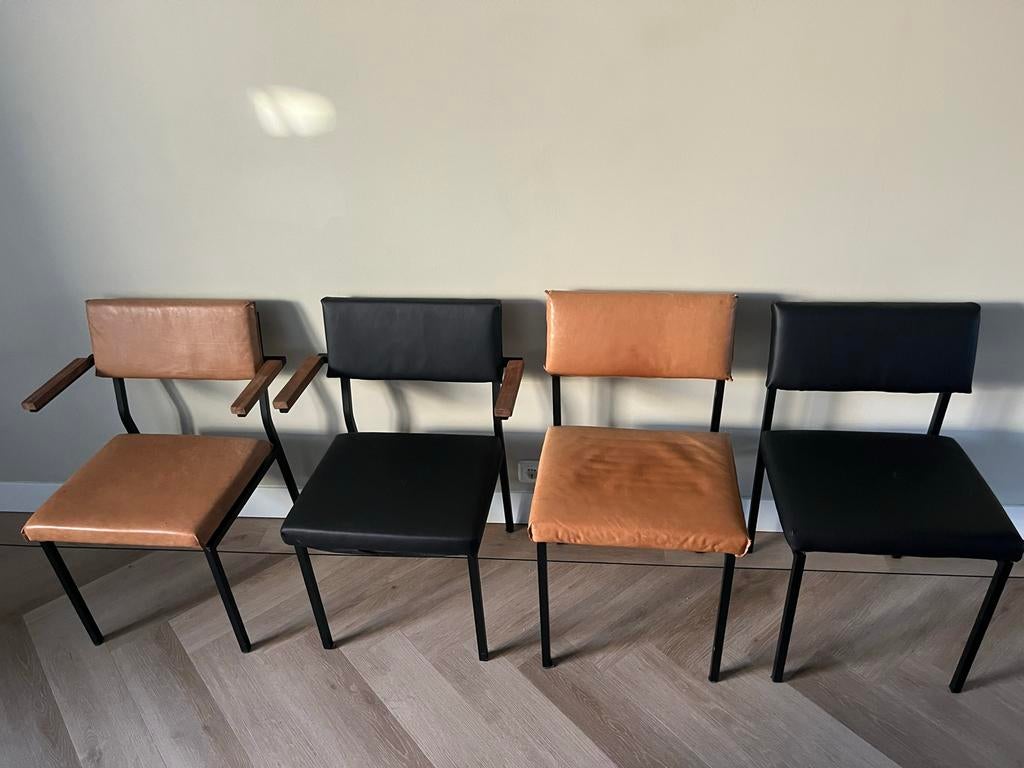 4 Martin Visser stoelen SE21, Huis en Inrichting, Ophalen, Gebruikt, Overige kleuren, Vier