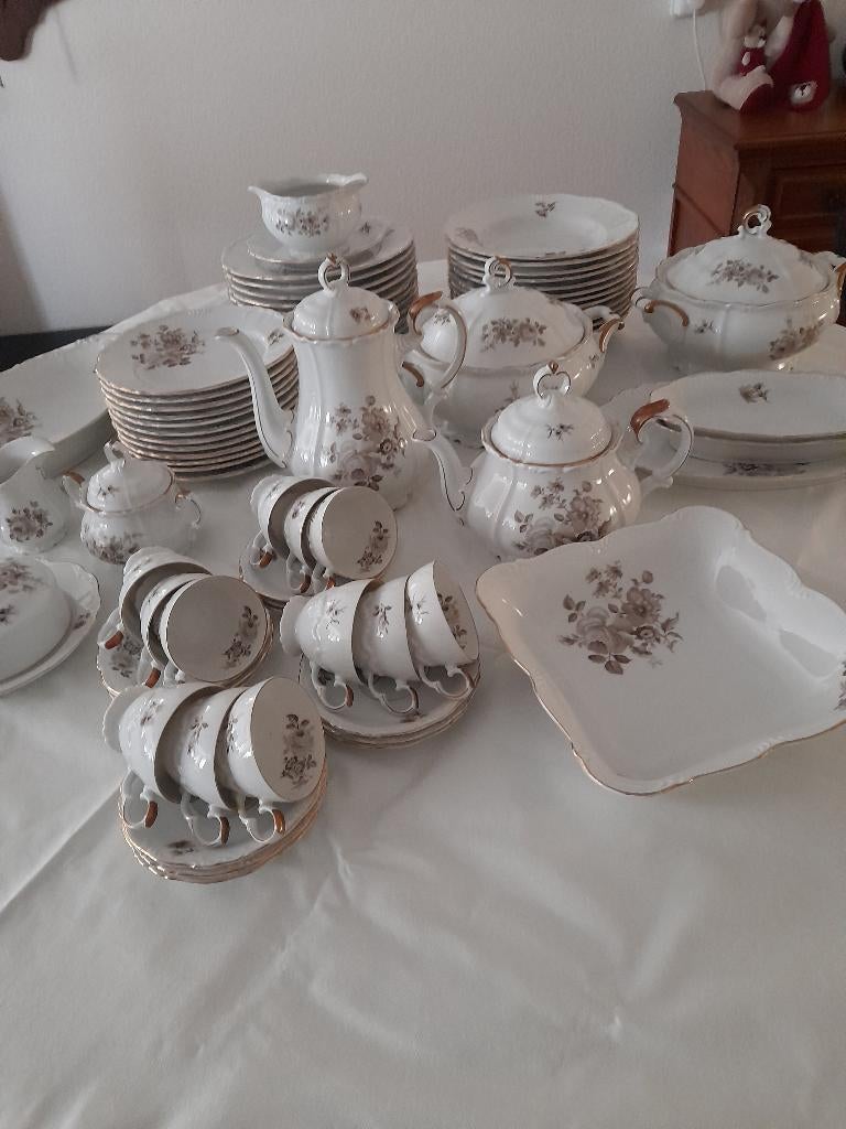 servies edelstein, Antiek en Kunst, Antiek | Servies compleet, Ophalen