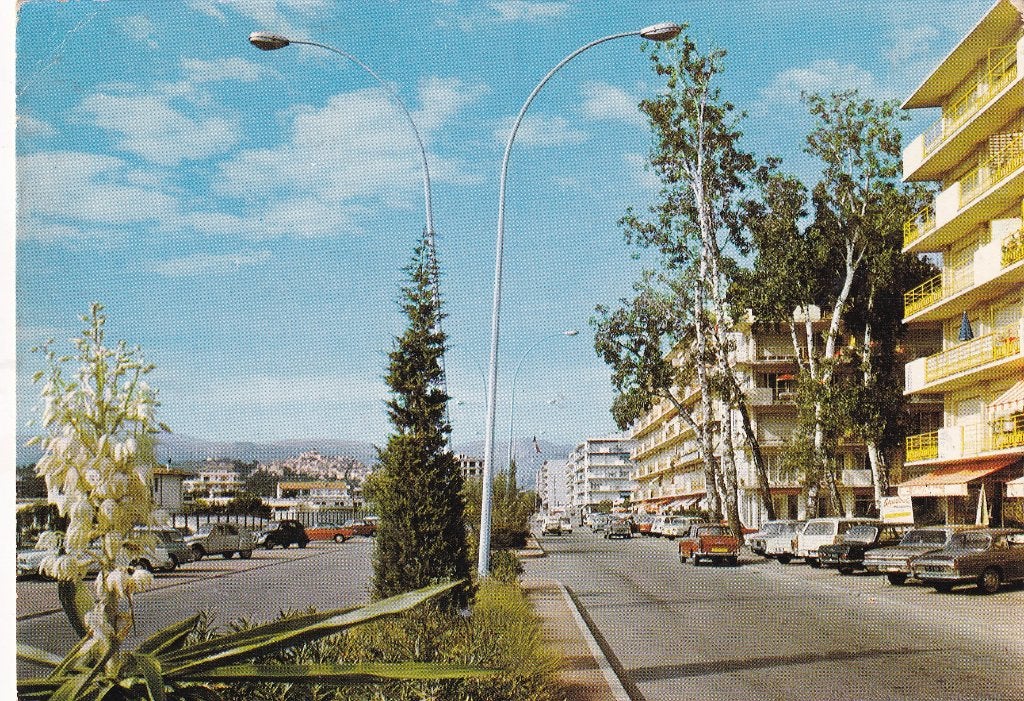 Frankrijk le cros de cagnes, le boulevard kennedy, Verzenden, 1960 tot 1980, Gelopen, Frankrijk