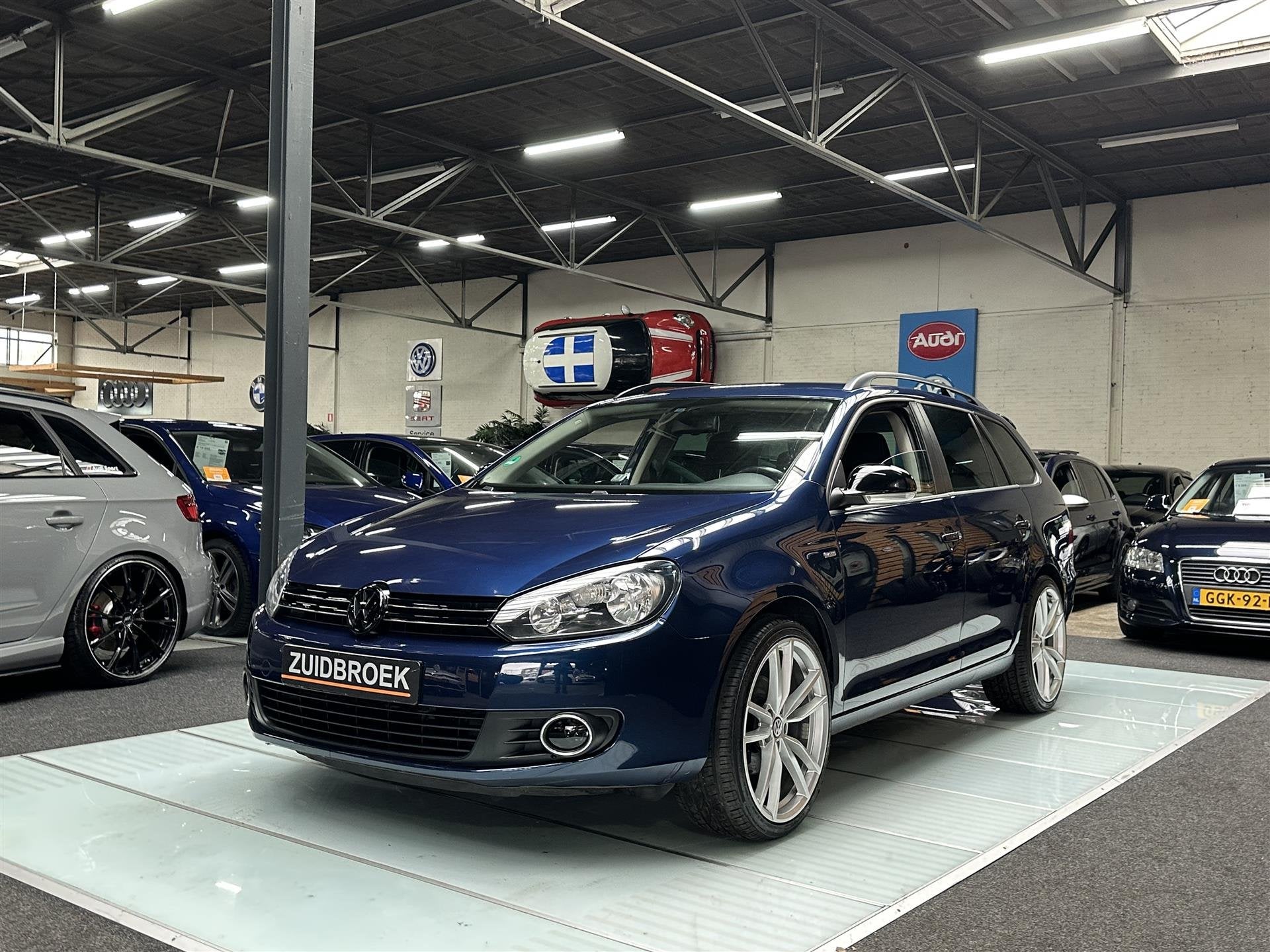 Volkswagen Golf TSI 5-Deurs Clima Airco Stuurbed. Stoelverwa, Auto's, Gebruikt, 4 cilinders, Blauw, Origineel Nederlands