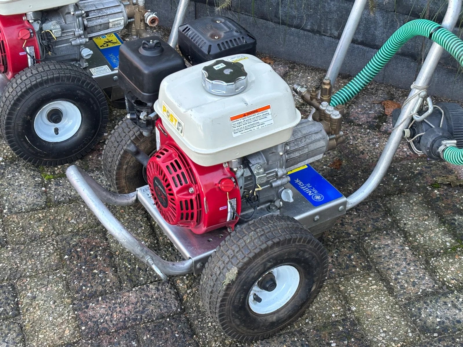 Nilfisk 2x Hogedrukreiniger MC3C C165/810PE met Honda motor, Gebruikt, Nilfisk