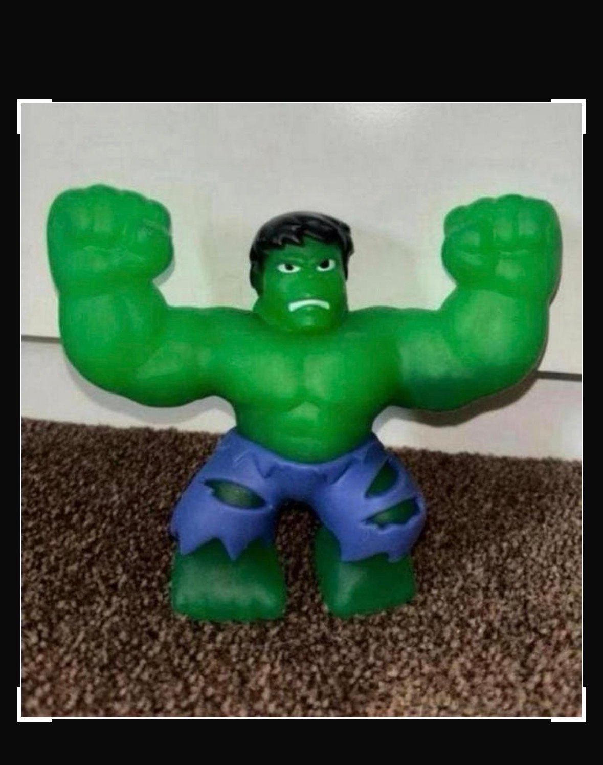 Hulk actiefiguur -  Goo Jit Zu Figuur Marvel, Ophalen of Verzenden, Gebruikt