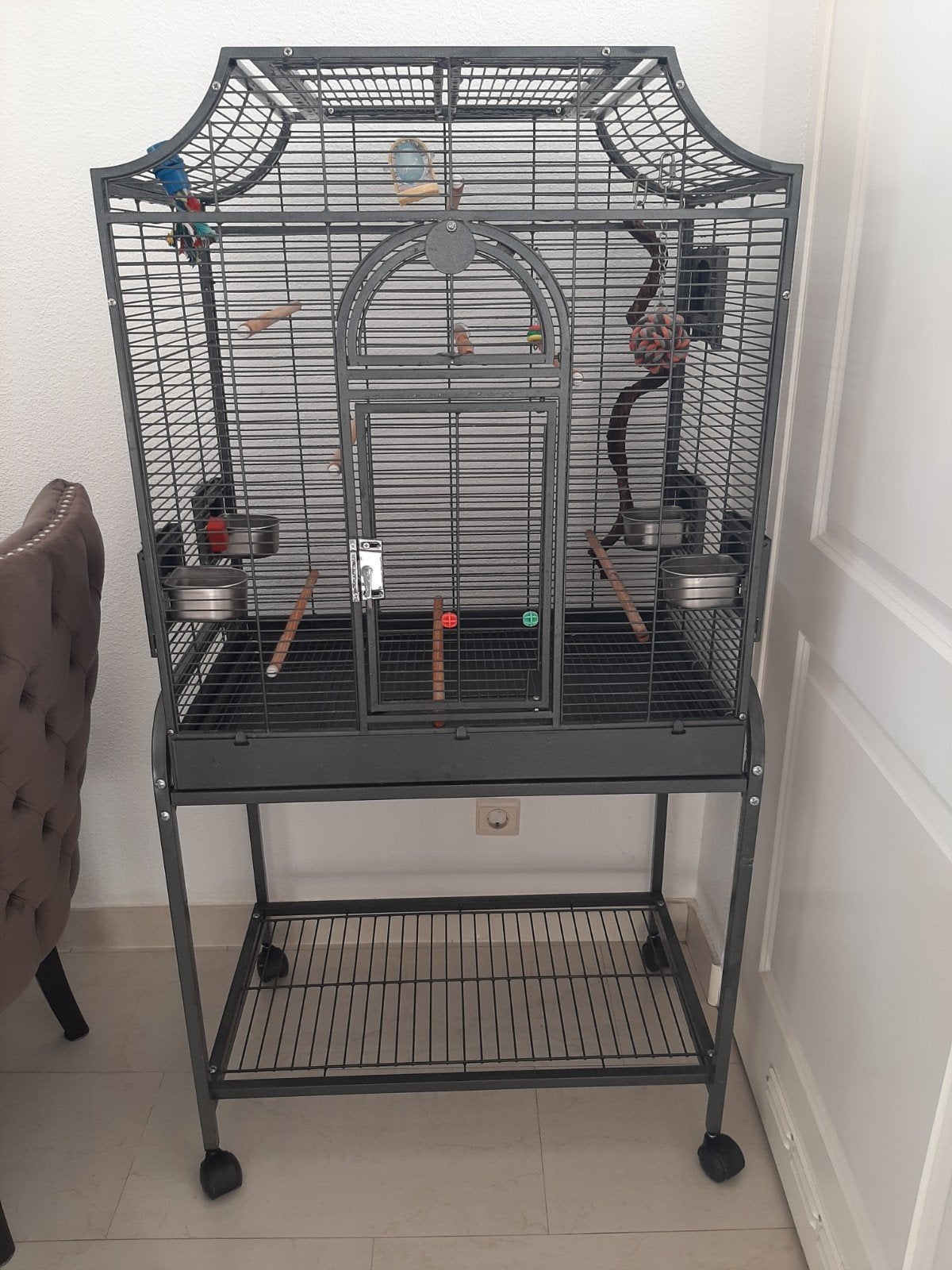 montana maderia 1 compleet vogelkooi, Ophalen of Verzenden, Zo goed als nieuw, Metaal, Vogelkooi