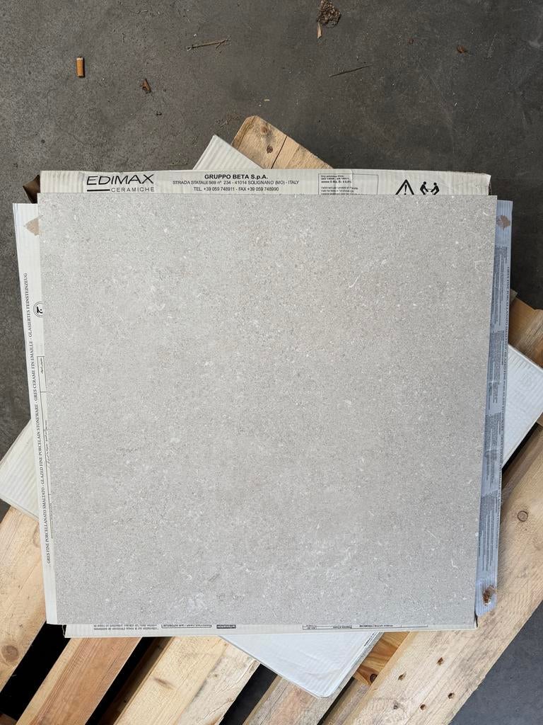 Vloertegel Edimax Ceramiche grijs, Tuin en Terras, Ophalen of Verzenden, Nieuw, Keramiek, Terrastegels
