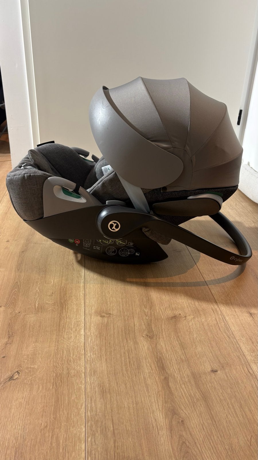 Cybex Cloud Z2 i- Size Plus autostoeltje Soho Grey, Autogordel of Isofix, Gebruikt, Zijbescherming, 0 t/m 13 kg
