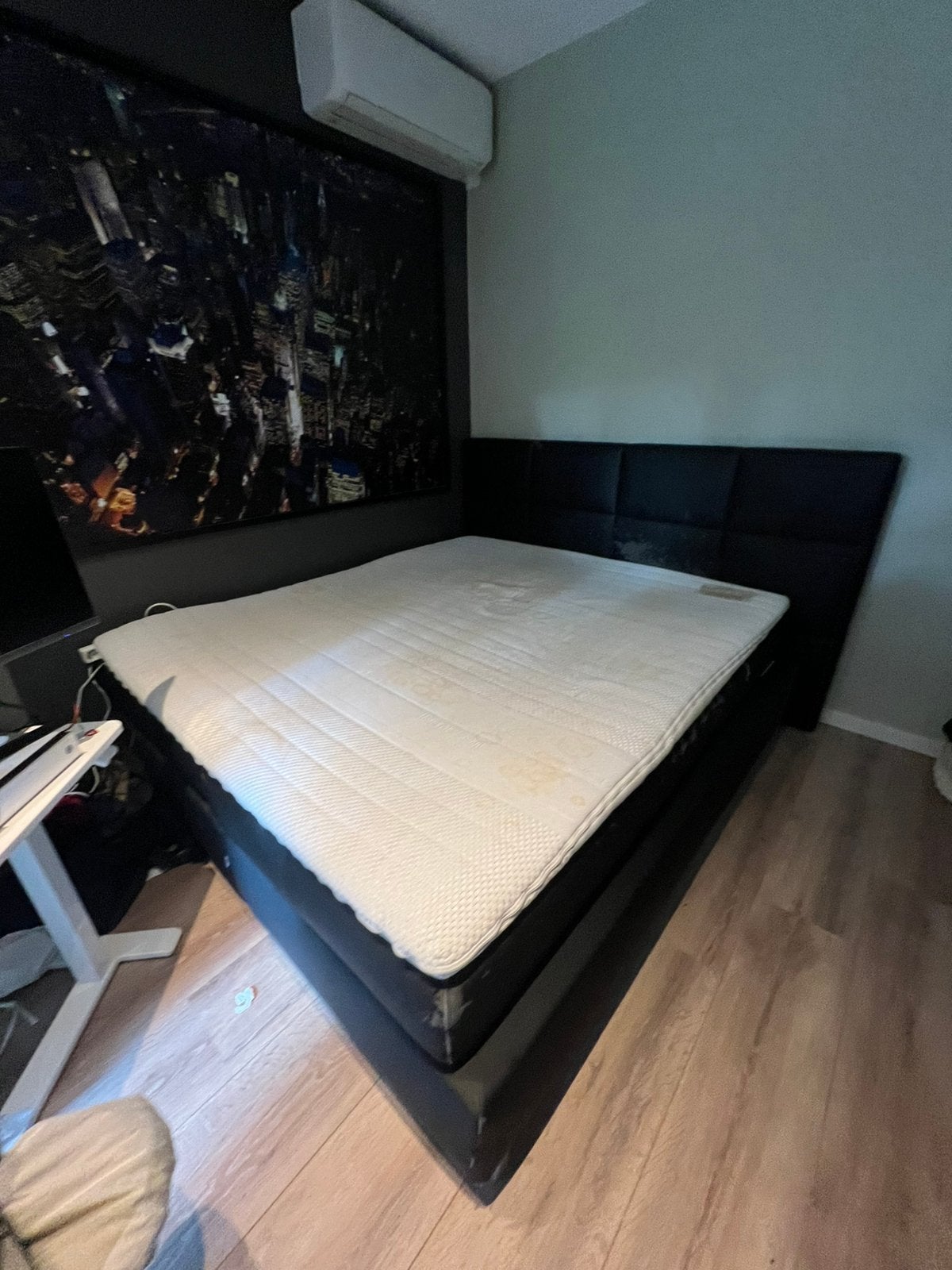 Bed boxspring, Ophalen, Gebruikt, Zwart, Tweepersoons