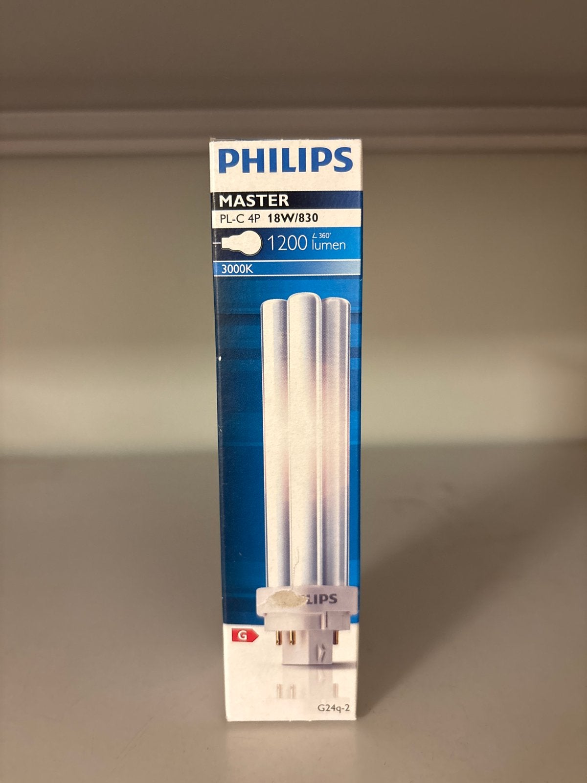 Philips Master PL-C 4P 18W/830 Gasontladingslamp, Nieuw, Overige fittingen, Ophalen of Verzenden, Warm wit