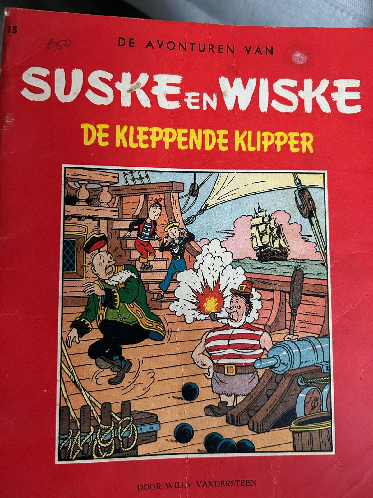 Suske en Wiske - De Kleppende Klipper (Rug beschadigd), Eén stripboek, Ophalen, Gelezen
