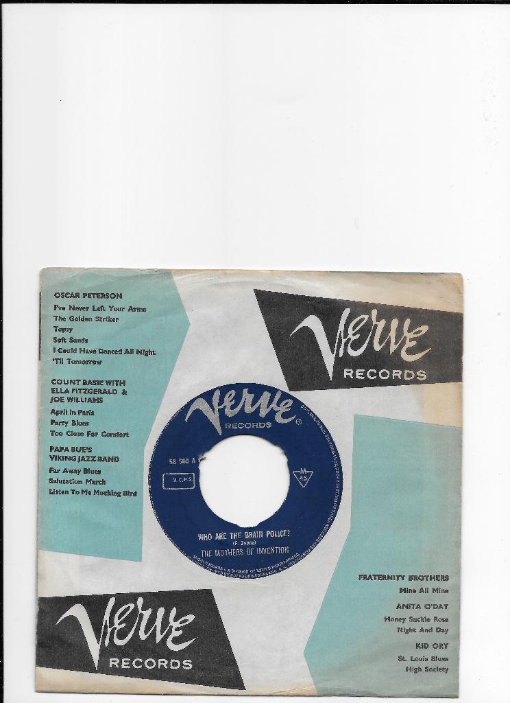 toffe single van The Mothers of Invention, Gebruikt, 7 inch, Ophalen of Verzenden, Beschermende buitenhoes