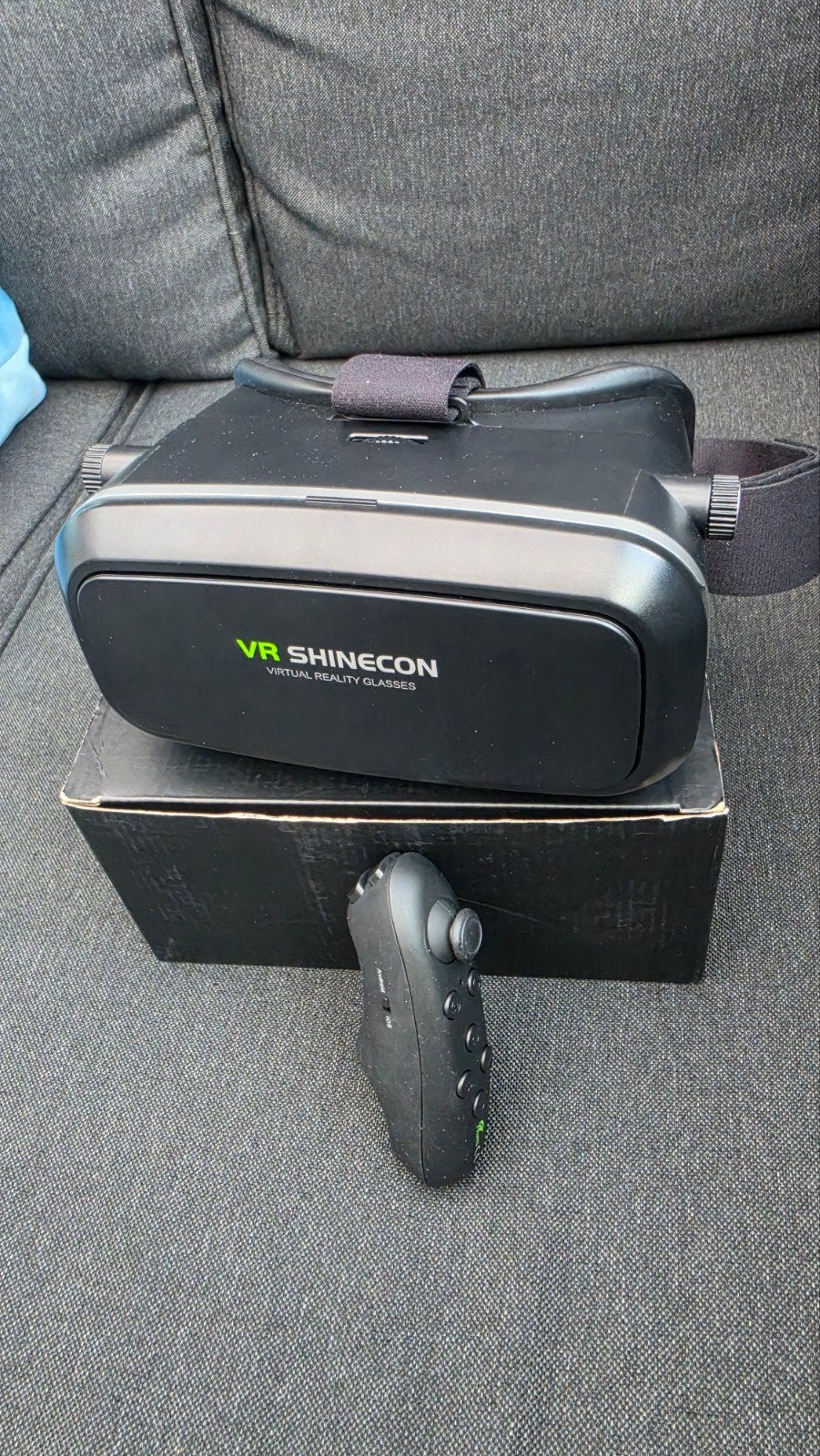 VR SHINECON Virtual Reality Bril met Controller, Spelcomputers en Games, Ophalen of Verzenden, Gebruikt, VR-bril, Telefoon