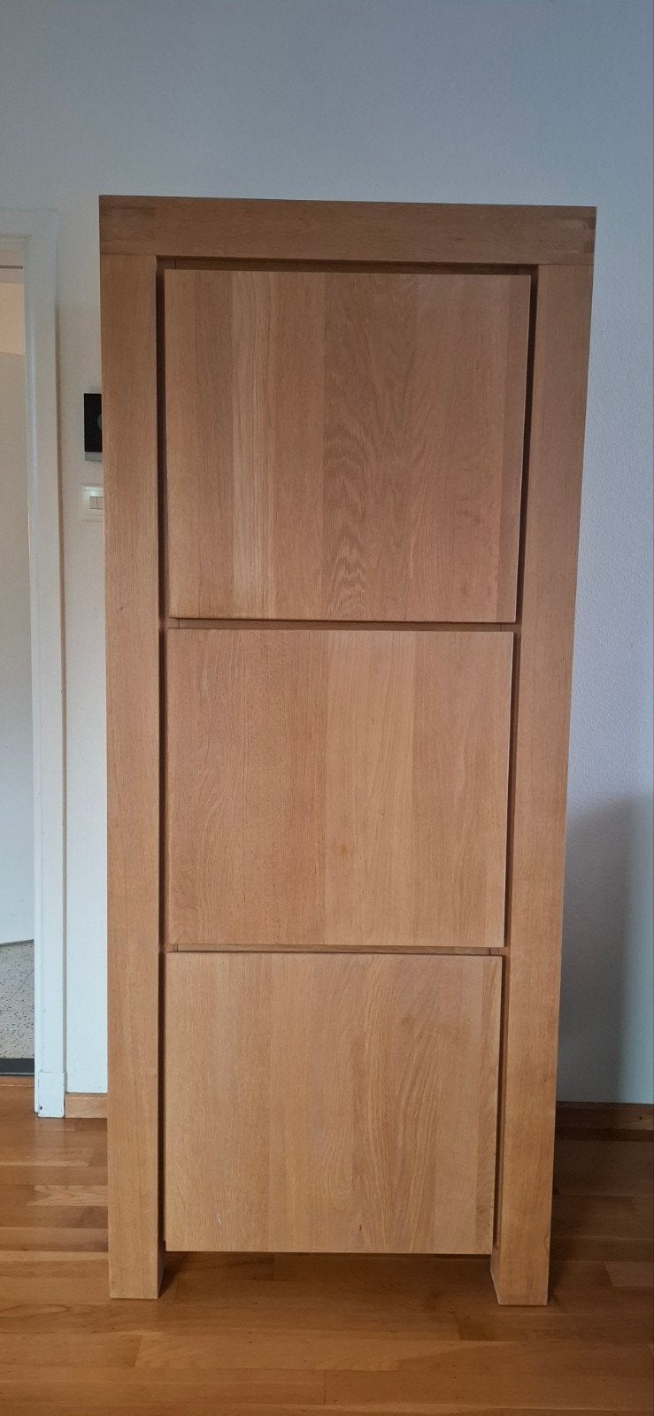 Opbergkast / kast, hout massief eiken, Clear Goossens Wonen, Ophalen, Gebruikt, 50 tot 75 cm, 50 tot 100 cm