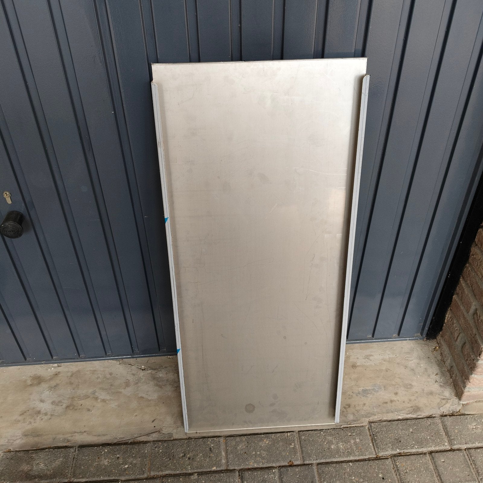 Nieuw RVS Werkblad - 101x42x4 cm, Ophalen of Verzenden, Nieuw, Metaal, Zilver