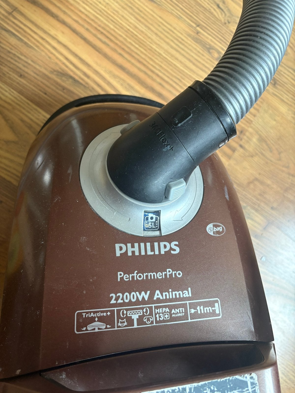 Philips PerformerPro 2200W Animal stofzuiger, Witgoed en Apparatuur, Stofzuigers, Stofzak, Gebruikt, Philips, Ophalen of Verzenden