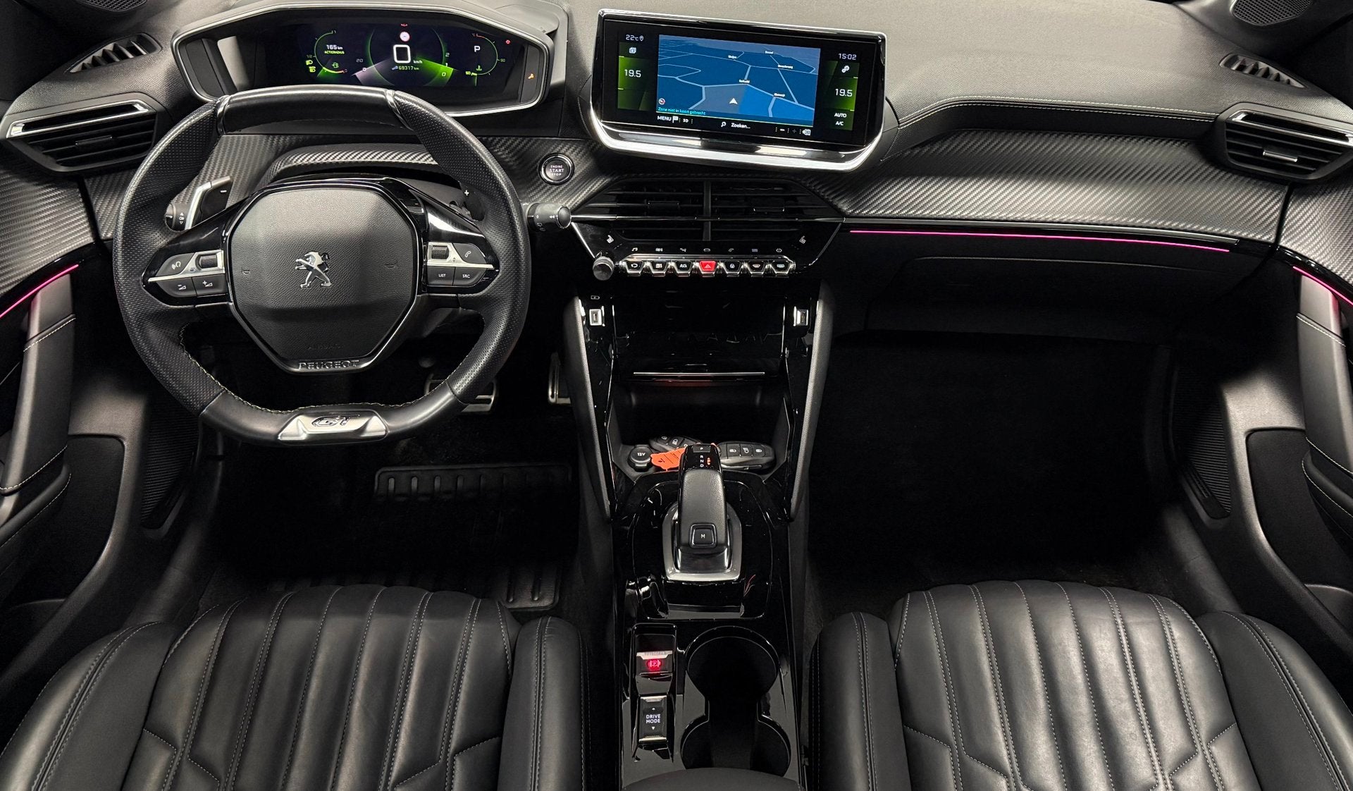 Peugeot 208 1.2 PureTech GT Pack*Automaat*VolLeder*Memory*St, Auto's, 101 pk, Gebruikt, Zwart, 1199 cc