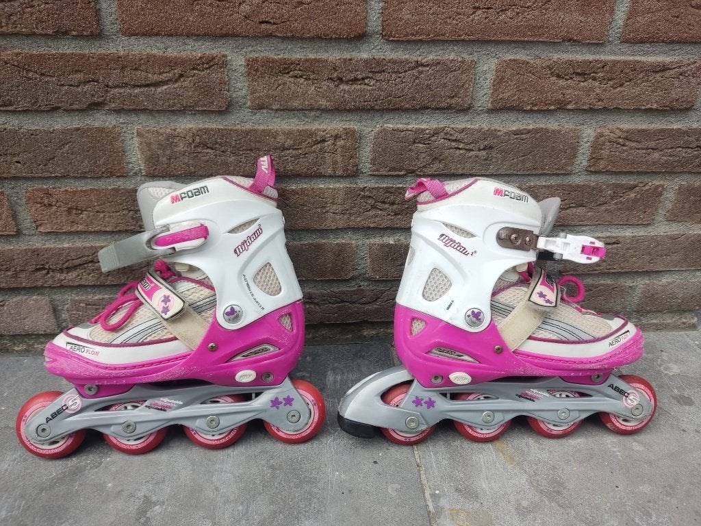 Nijdam verstelbare inline skates / skeelers maat 34-37, Kinderen, Ophalen of Verzenden, Verstelbaar, Gebruikt