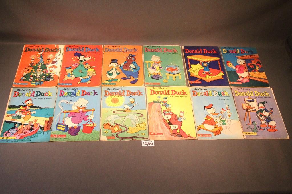 Donald Duck 18  losse nummers  uit 1966, Boeken, Stripboeken, Meerdere stripboeken, Ophalen of Verzenden, Gelezen