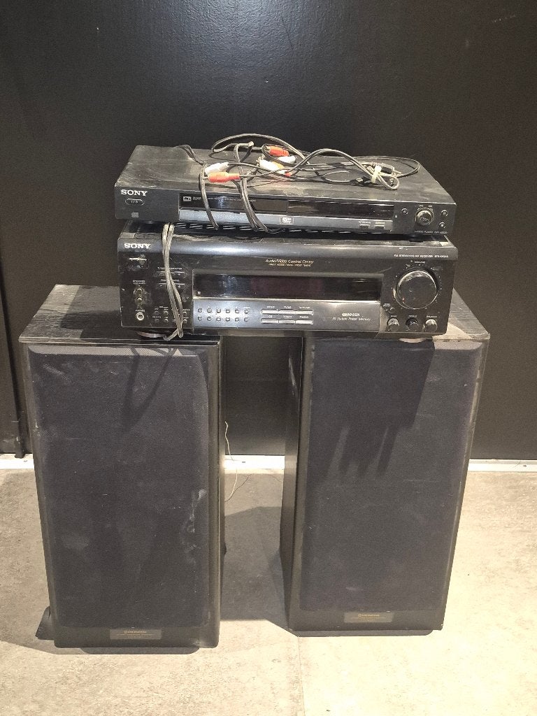Sony recever set met 2 boxen, Ophalen, Gebruikt