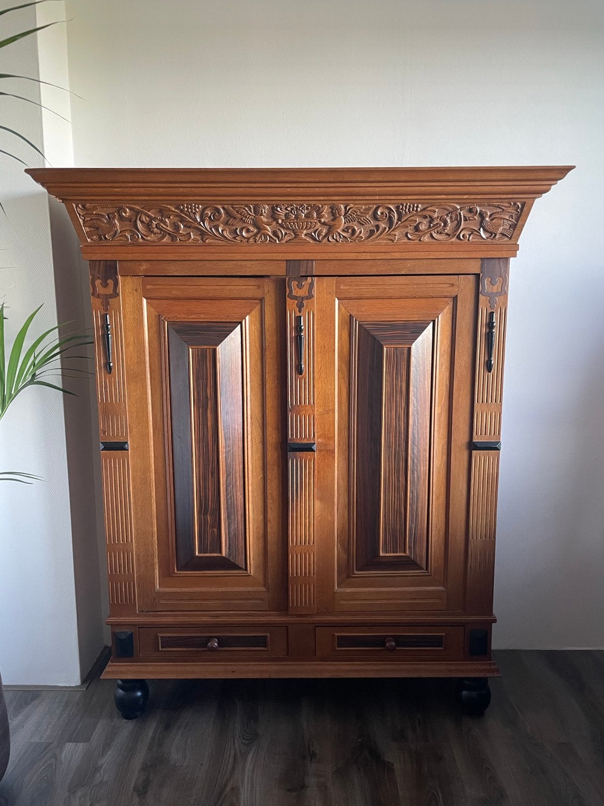 Origineel Rondova Stijlmeubel kussenkast begin 1900, Antiek en Kunst, Antiek | Meubels | Kasten, Ophalen of Verzenden