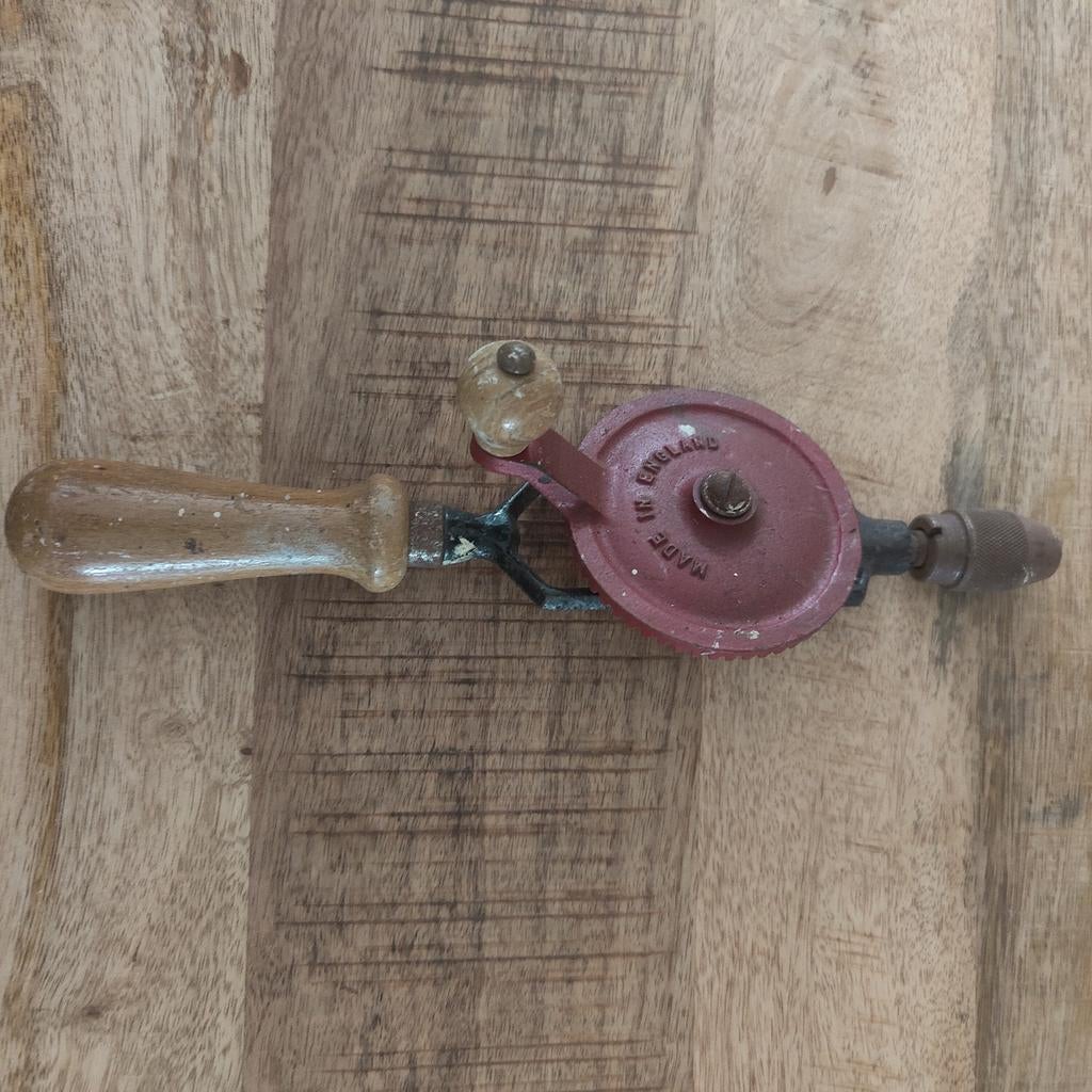 Vintage handboor, Ophalen of Verzenden, Gebruikt
