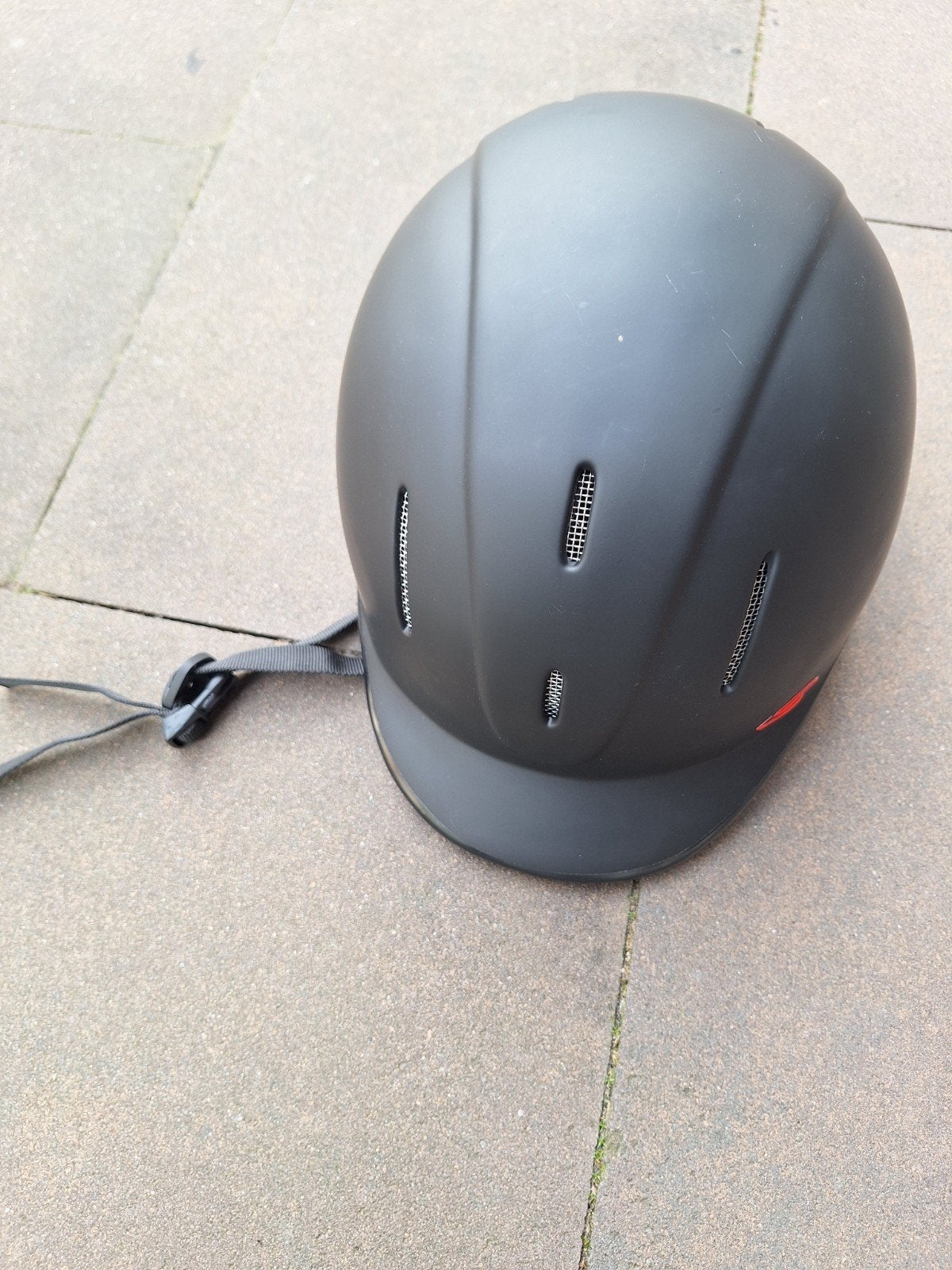 cap, Ophalen of Verzenden, Zo goed als nieuw, Zwart, Rijhelm/cap