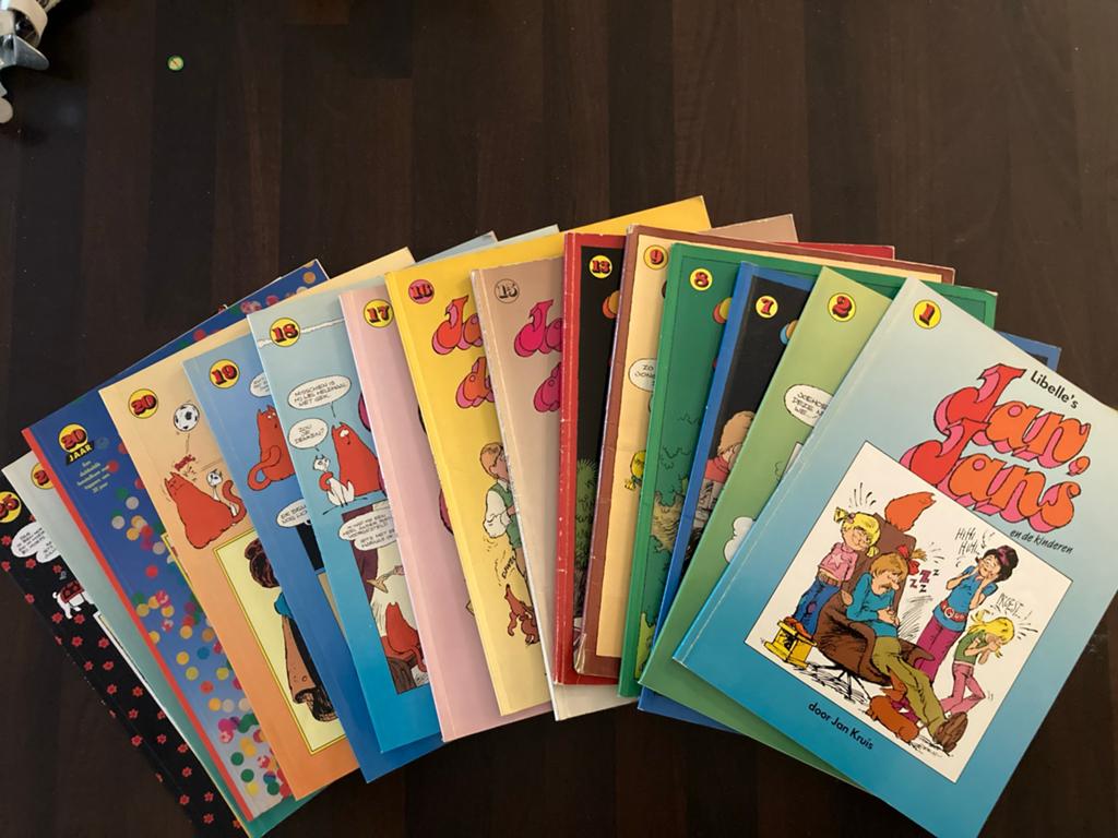 Libelle's Jan, Jans en de Kinderen stripboeken 16x, Meerdere stripboeken, Ophalen, Gelezen