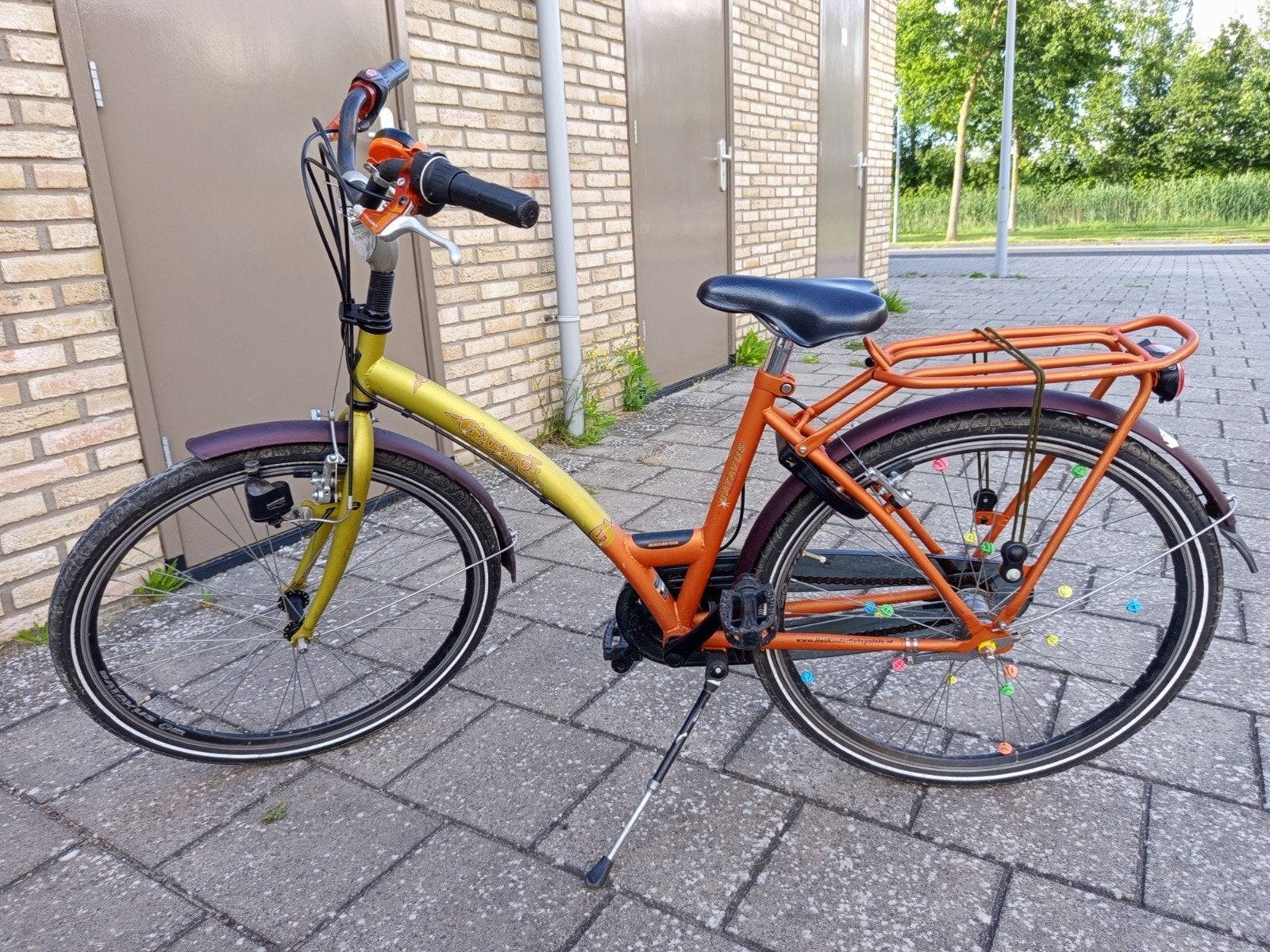 Batavus fiets met lage instap en versnellingen, 26 inch, Ophalen, Gebruikt, Velgrem, Batavus