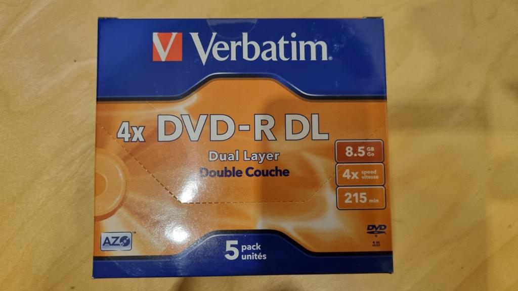 Verbatim DVD-R DL 8.5GB 4x Dual Layer - Nieuw (5 stuks), Computers en Software, Beschrijfbare discs, Nieuw, Dvd, Dubbellaags, Ophalen of Verzenden