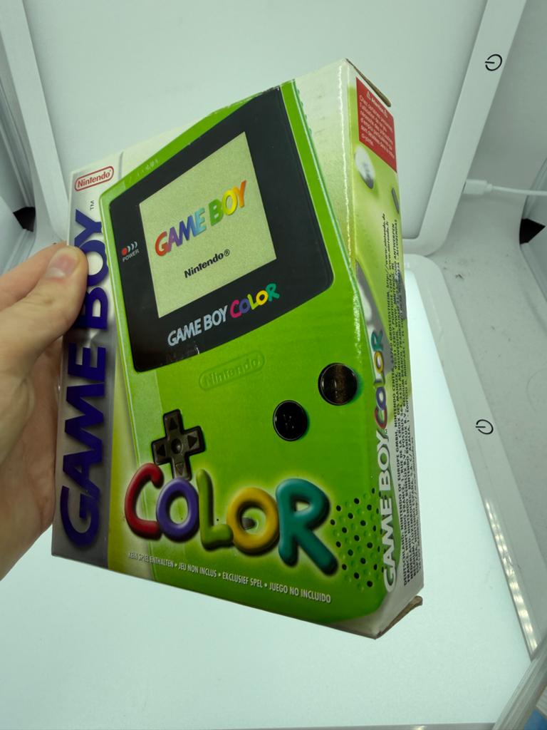 Nintendo Game Boy Color - Groen (in doos), Spelcomputers en Games, Spelcomputers | Nintendo Game Boy, Ophalen of Verzenden, Gebruikt