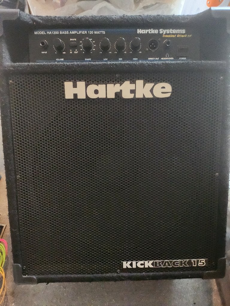 Hartke Kickback 15 Basgitaarversterker 120 Watt, Ophalen, Gebruikt, Basgitaar, 100 watt of meer