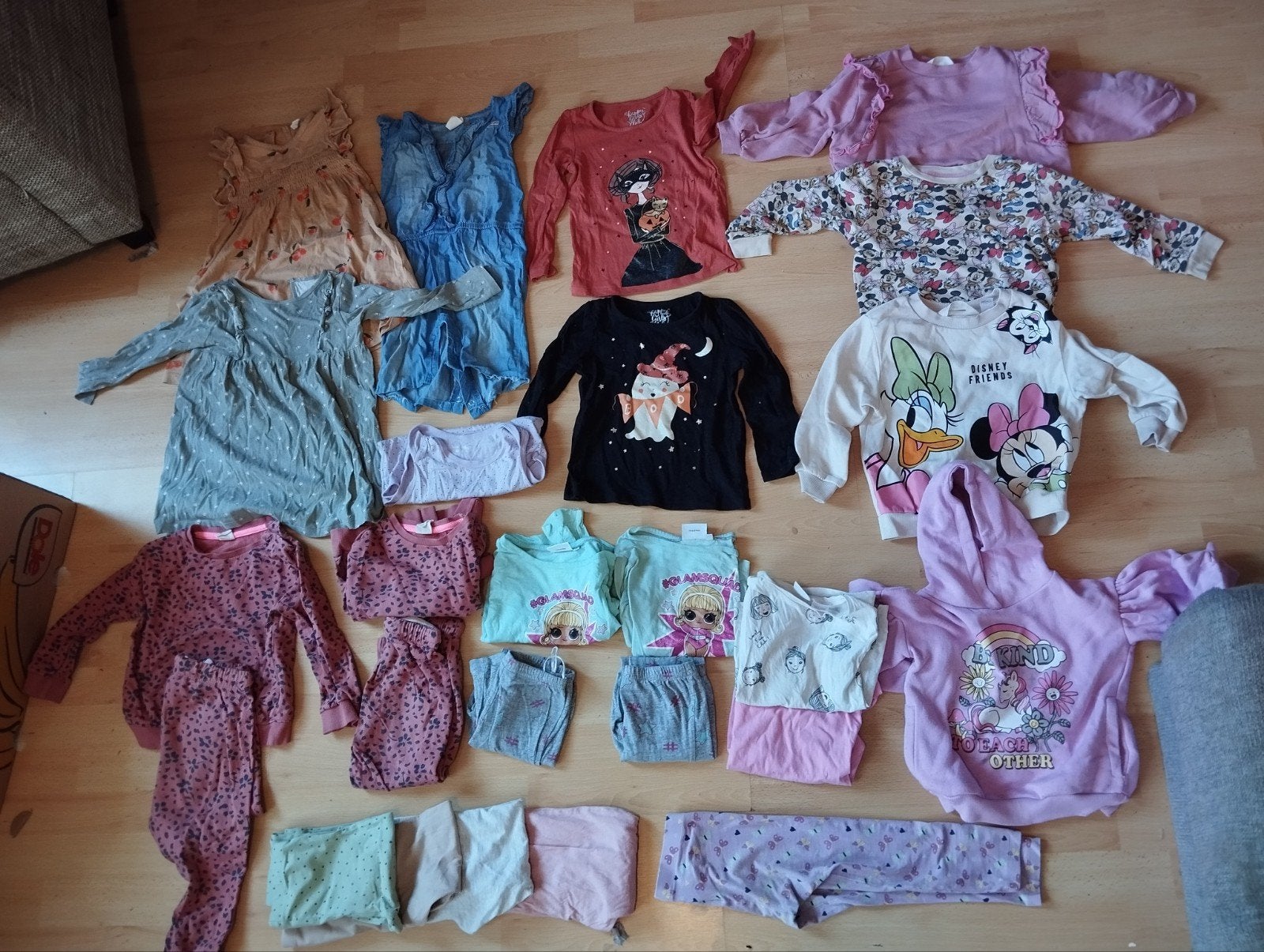 Maat 98/104 meisjes grote kleding set kleine prijs, Ophalen of Verzenden, Zo goed als nieuw, Maat 98