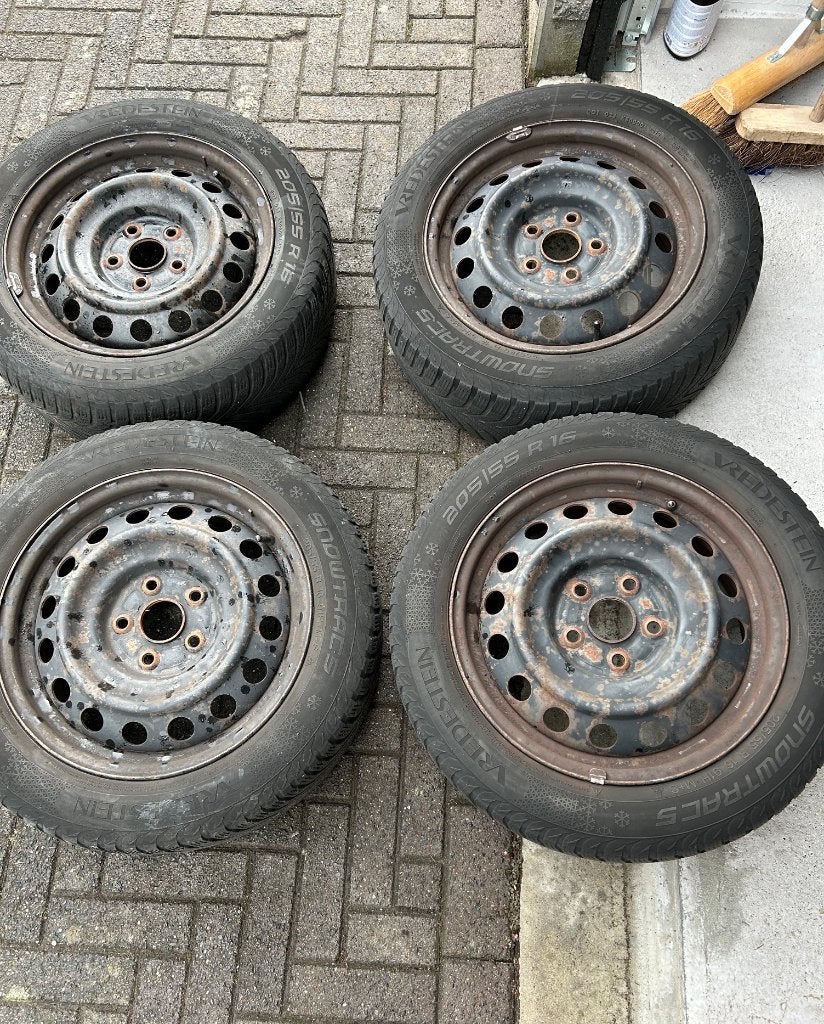 Set stalen velgen Toyota 16", Ophalen, Gebruikt, Velg(en), 16 inch
