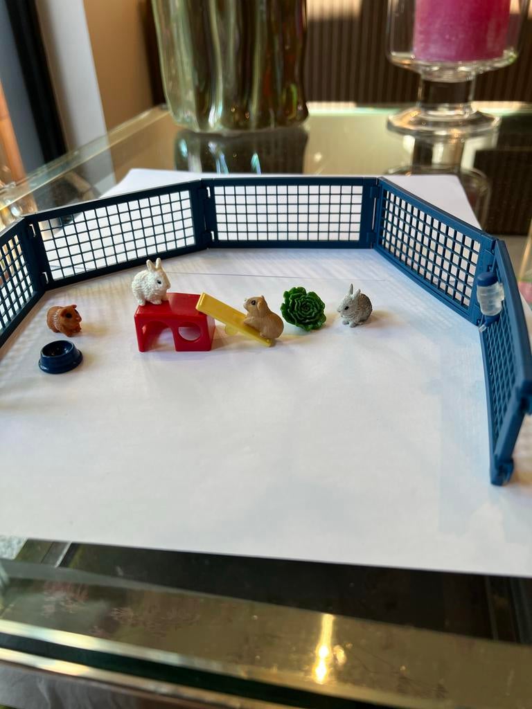 Schleich Boerderij met veel dieren - Nieuwstaat, Ophalen of Verzenden, Zo goed als nieuw, Poppenhuis