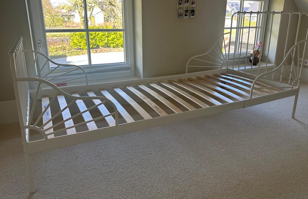 Meegroei bed van IKEA, Kinderen en Baby's, Kinderkamer | Bedden, Ophalen, Gebruikt, 70 tot 85 cm, Lattenbodem