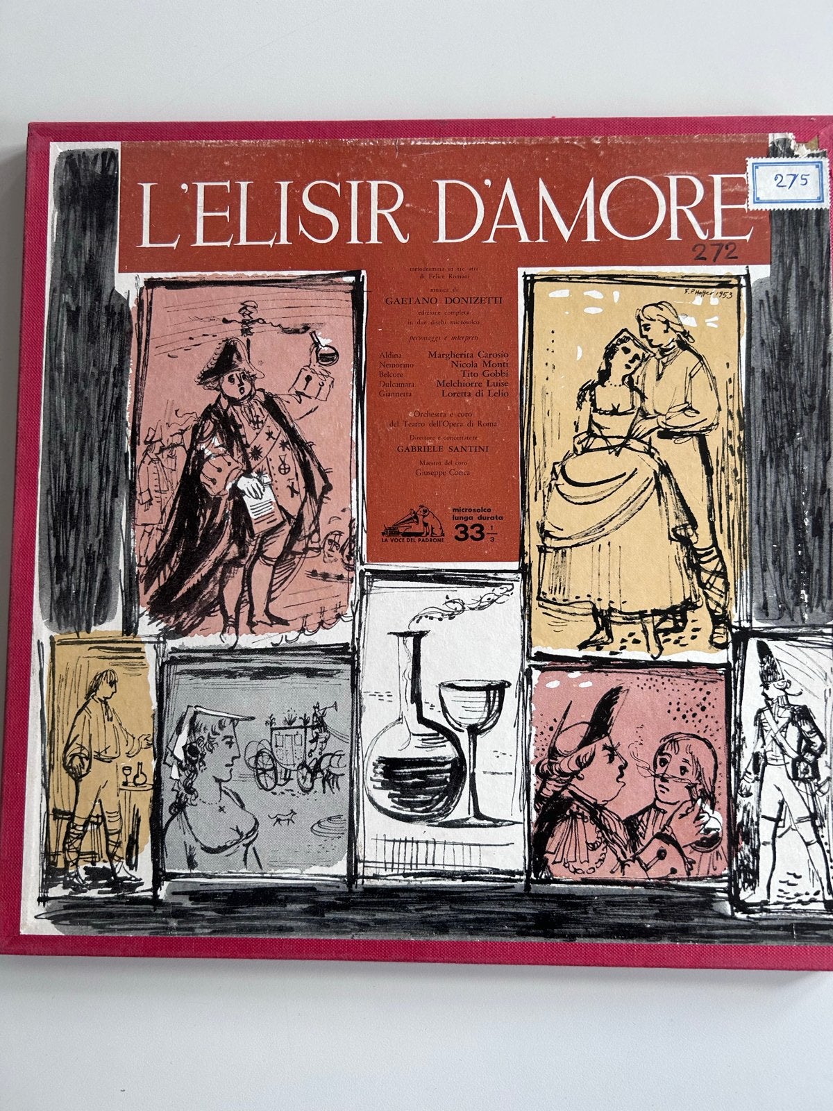 Gaetano Donizetti - L'Elisir D'Amore (2 LP's), Gebruikt, Overige componisten, Opera of Operette, Ophalen of Verzenden