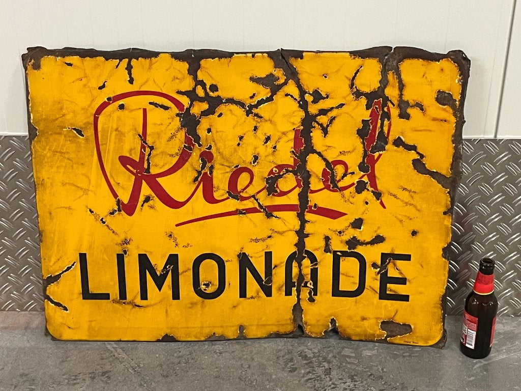 Riedel Limonade, Langcat Bussem, Ophalen, Gebruikt, Reclamebord