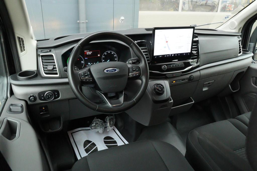 Ford E-Transit L3H2 68 kWh l DUBBEL CABINE l 2X SCHUIFDEUR l, Automaat, Met garantie (alle), Zwart, 317 km