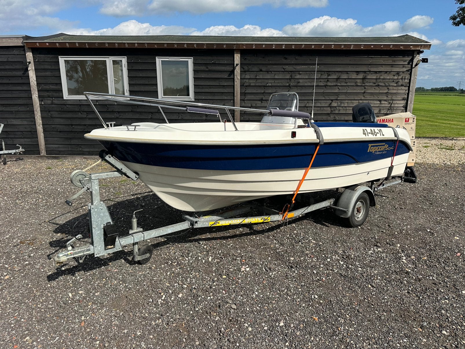 Topcraft 440 Millenium 2006, Mercury F30efi , Pega, lowrance, Ophalen, Consoleboot, Topcraft, Elektrisch